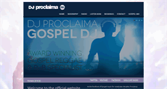 Desktop Screenshot of djproclaima.com